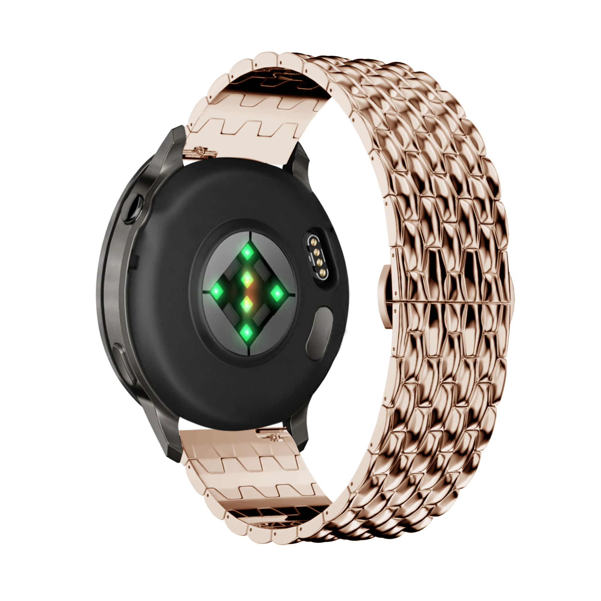 Bandz Garmin Bounce 2 Steel Strap 'Dragon' (Rose Gold)