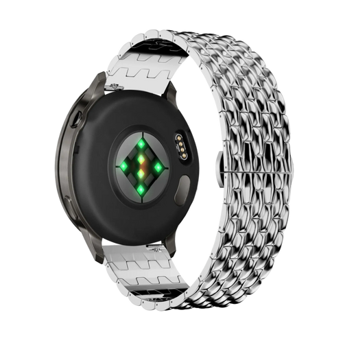 Bandz Garmin Bounce 2 Steel Strap 'Dragon' (Silver)