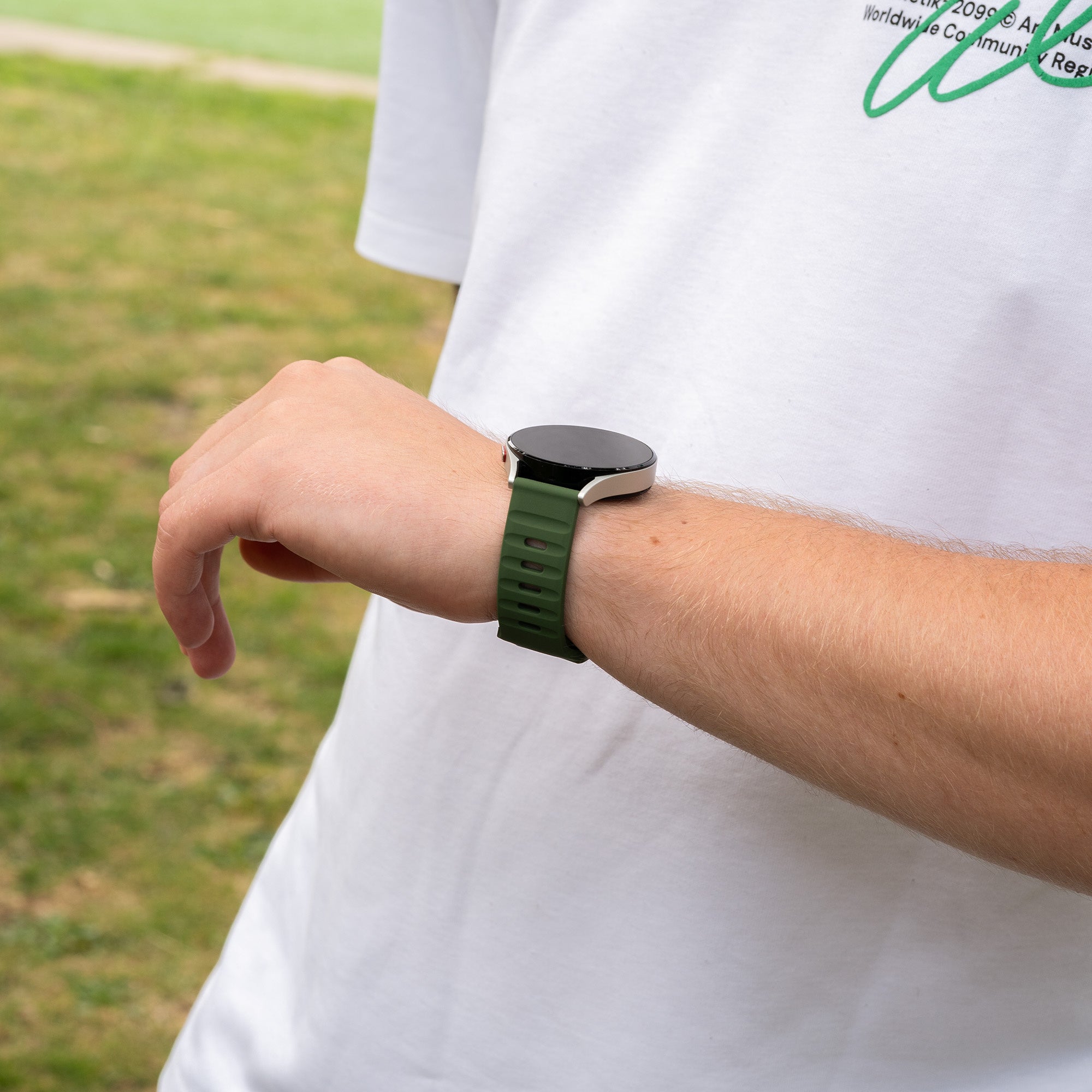 Coros Pace 2 Outdoor Silicone Strap (Green)