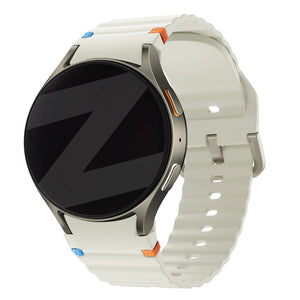 Bandz Samsung Galaxy Watch FE Wave Strap 'Easy Fit' (Starlight)