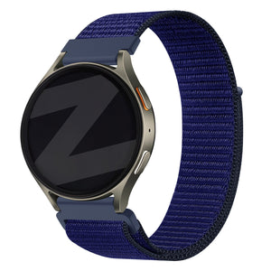 Bandz Samsung Galaxy Watch 5 - 40mm Nylon Strap 'Easy Fit' (Blue)