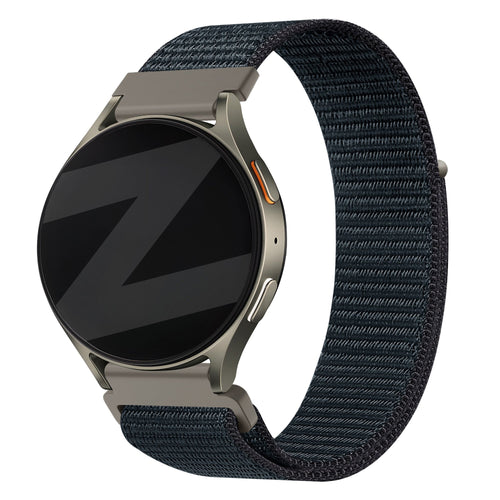 Bandz Amazfit Balance 2 Nylon Strap 'Easy fit' (Greyblue)