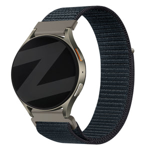 Bandz Samsung Galaxy Watch 7 - 44mm Nylon Strap 'Easy Fit' (Greyblue)
