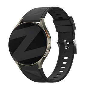 Bandz Fossil Gen 6 - 42mm Silicone Strap 'Easy Fit' (Black)