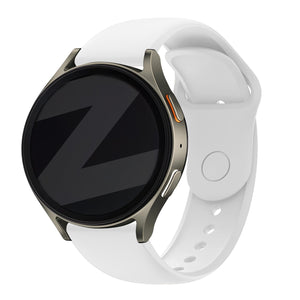 Bandz Samsung Galaxy Watch FE Sport Strap 'Easy Fit' (White)