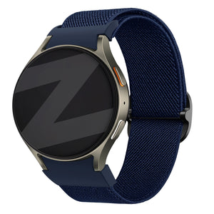 Bandz Samsung Galaxy Watch 5 - 44mm Elastic Strap 'Easy Fit' (Dark Blue)