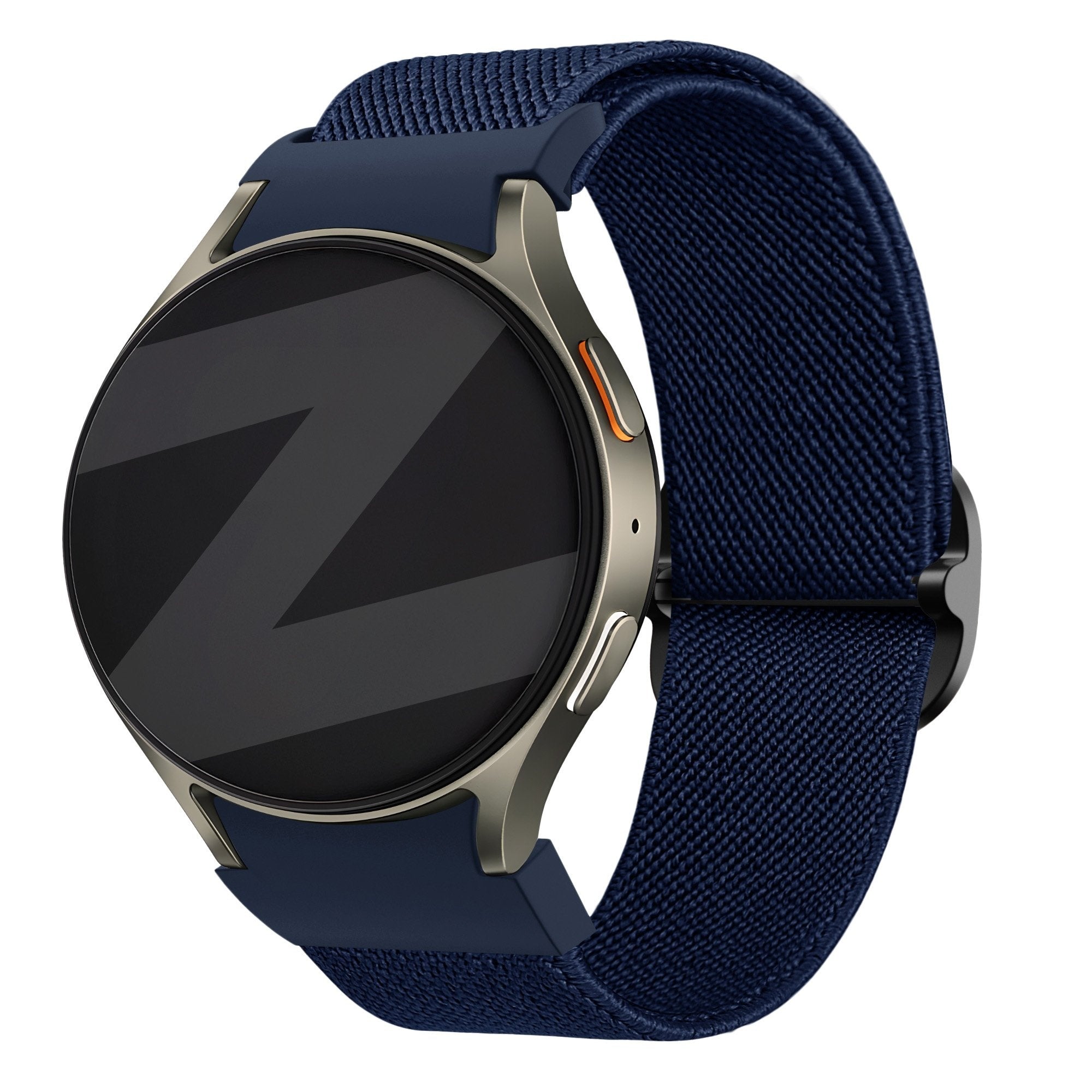 Bandz Samsung Galaxy Watch 4 Classic 46mm Elastic Strap 'Easy Fit' (Dark Blue)