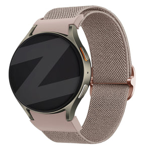 Bandz Samsung Galaxy Watch 6 Classic - 43mm Elastic Strap 'Easy Fit' (Milk Tea)