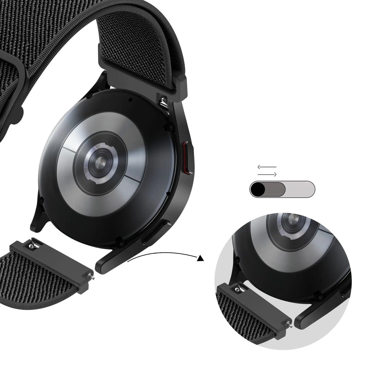 Bandz ICE Smart 3.0 Round 1.20 Elastic Strap (Black)