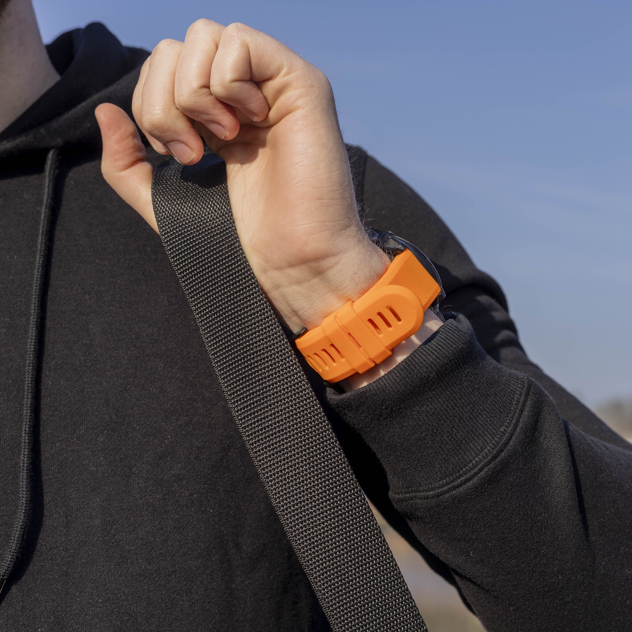 Garmin Tactix 8 - 51mm Silicone Strap (Orange)