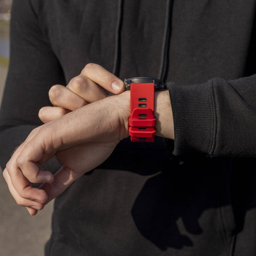 Garmin Descent MK1 Sport Strap with Buckle (Red/Black)