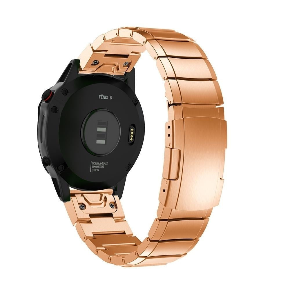 Garmin Forerunner 970 Metal Strap (Rose Gold)