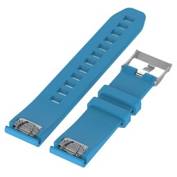 Garmin Instinct E - 45mm Glossy Silicone Strap (Light Blue)