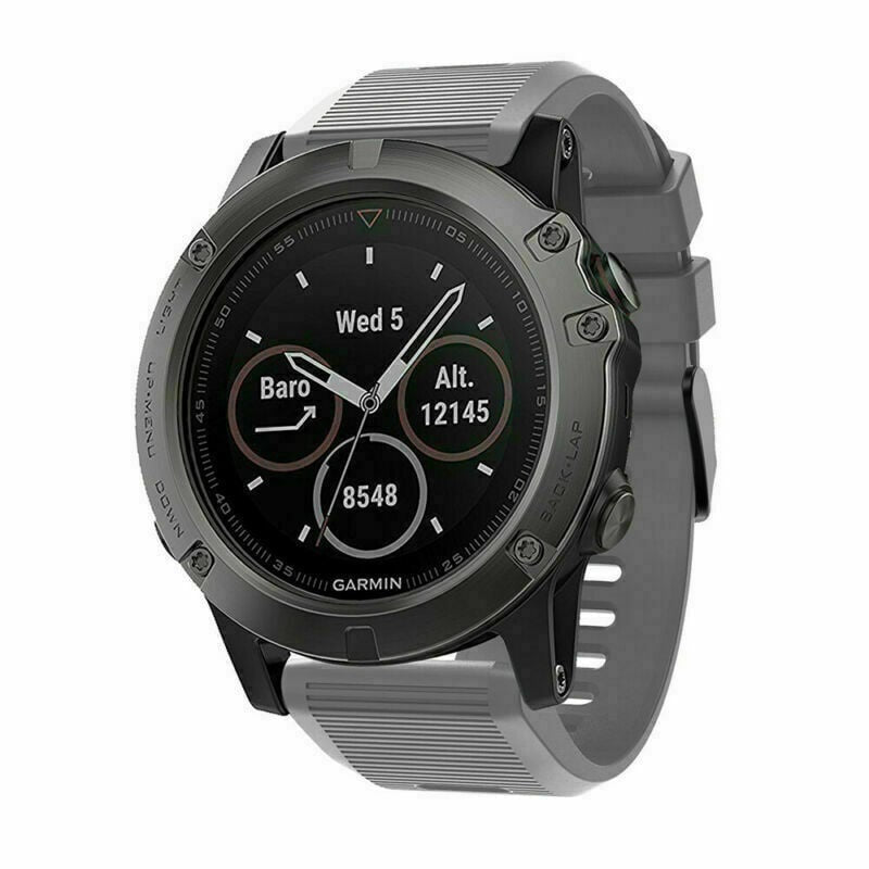 Garmin Tactix 8 - 51mm Silicone Strap (Grey)