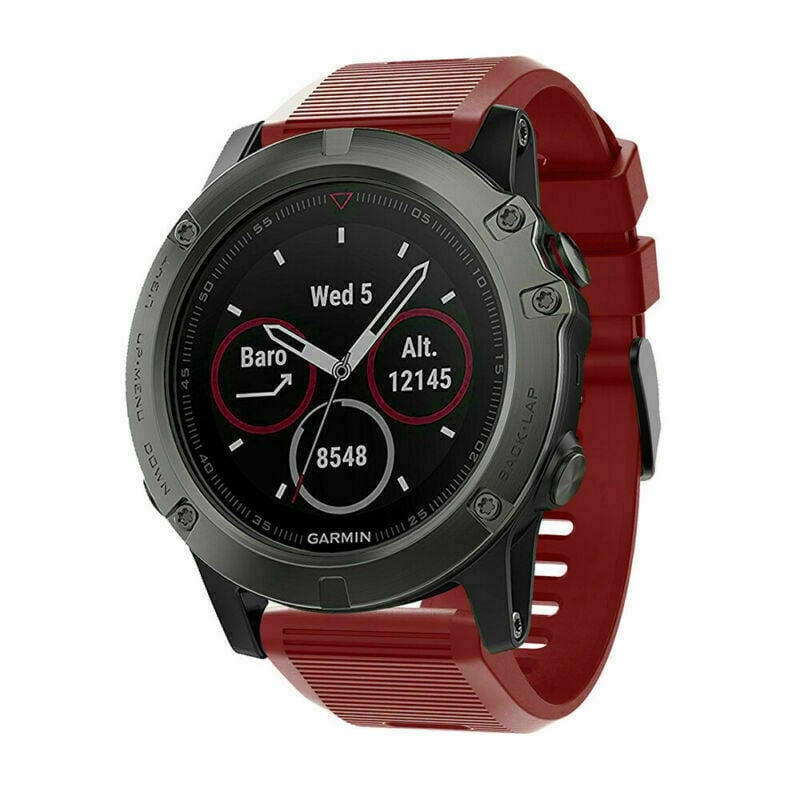 Garmin Tactix 8 - 51mm Silicone Strap (Red)