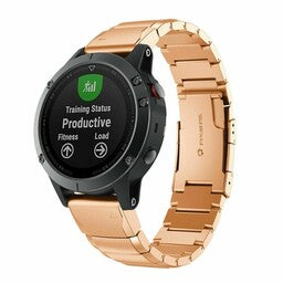 Garmin Instinct 3 - 45mm Metal Strap (Rose Gold)