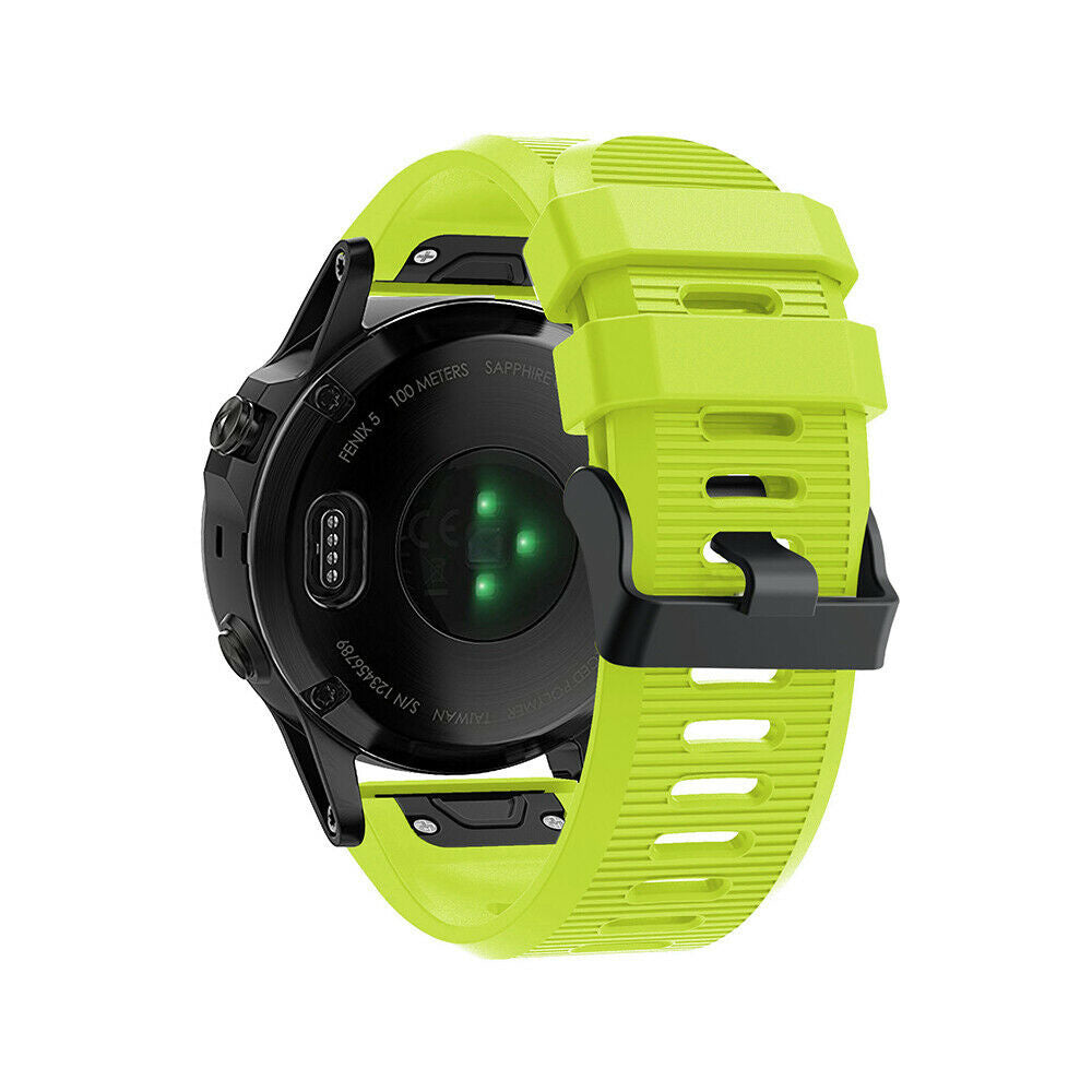 Garmin Fenix 5x/6x Silicone Strap (Light Green)