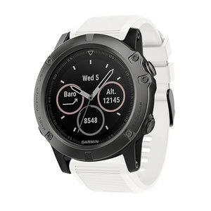 Garmin Quatix 8 - 51mm Silicone Strap (White)