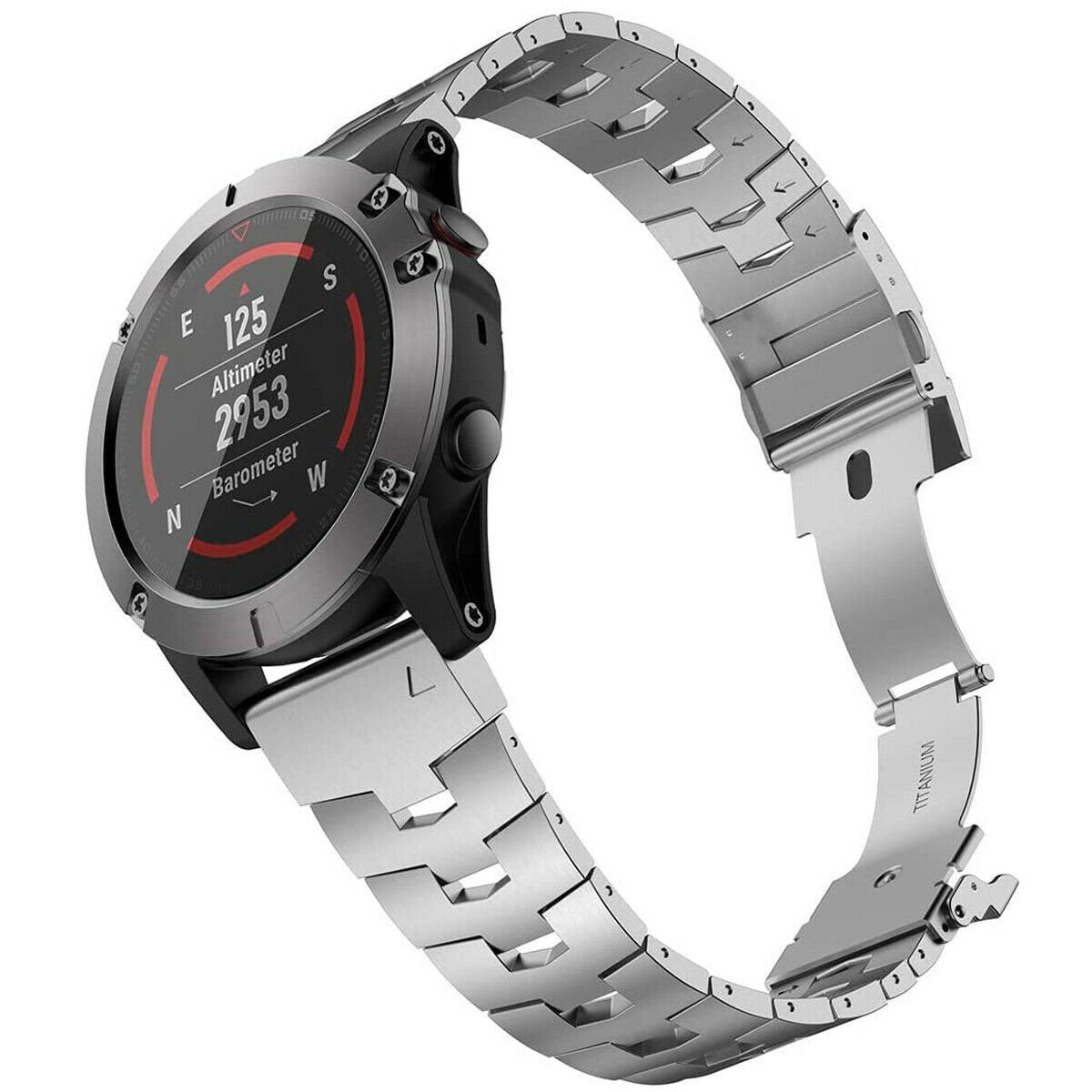 Garmin Tactix 7 Titanium Strap (Silver)