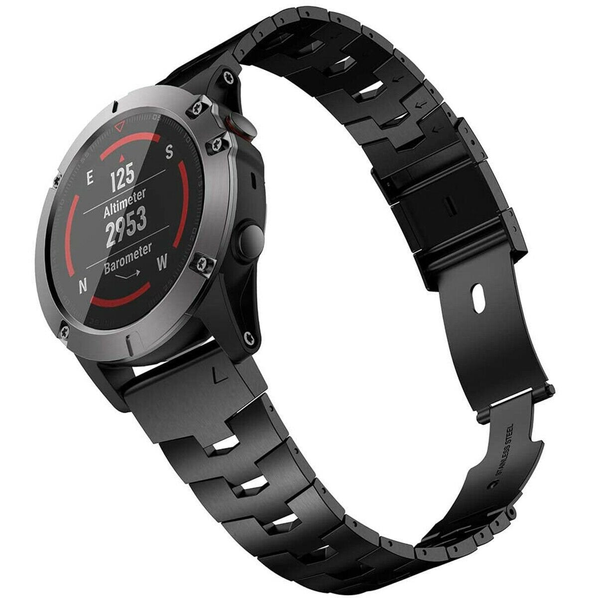 Garmin Tactix 7 Titanium Strap (Black)