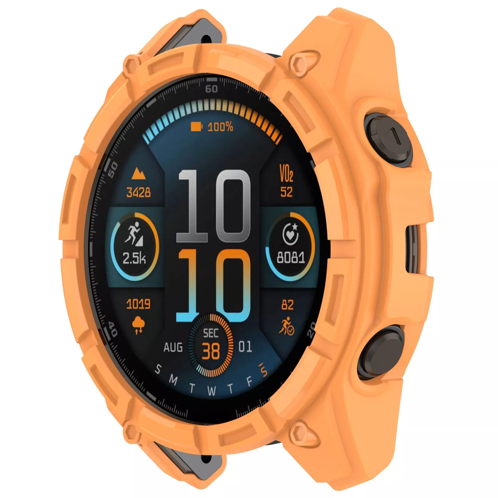 Garmin Fenix 8 - 47mm AMOLED Rugged TPU Case (Orange)