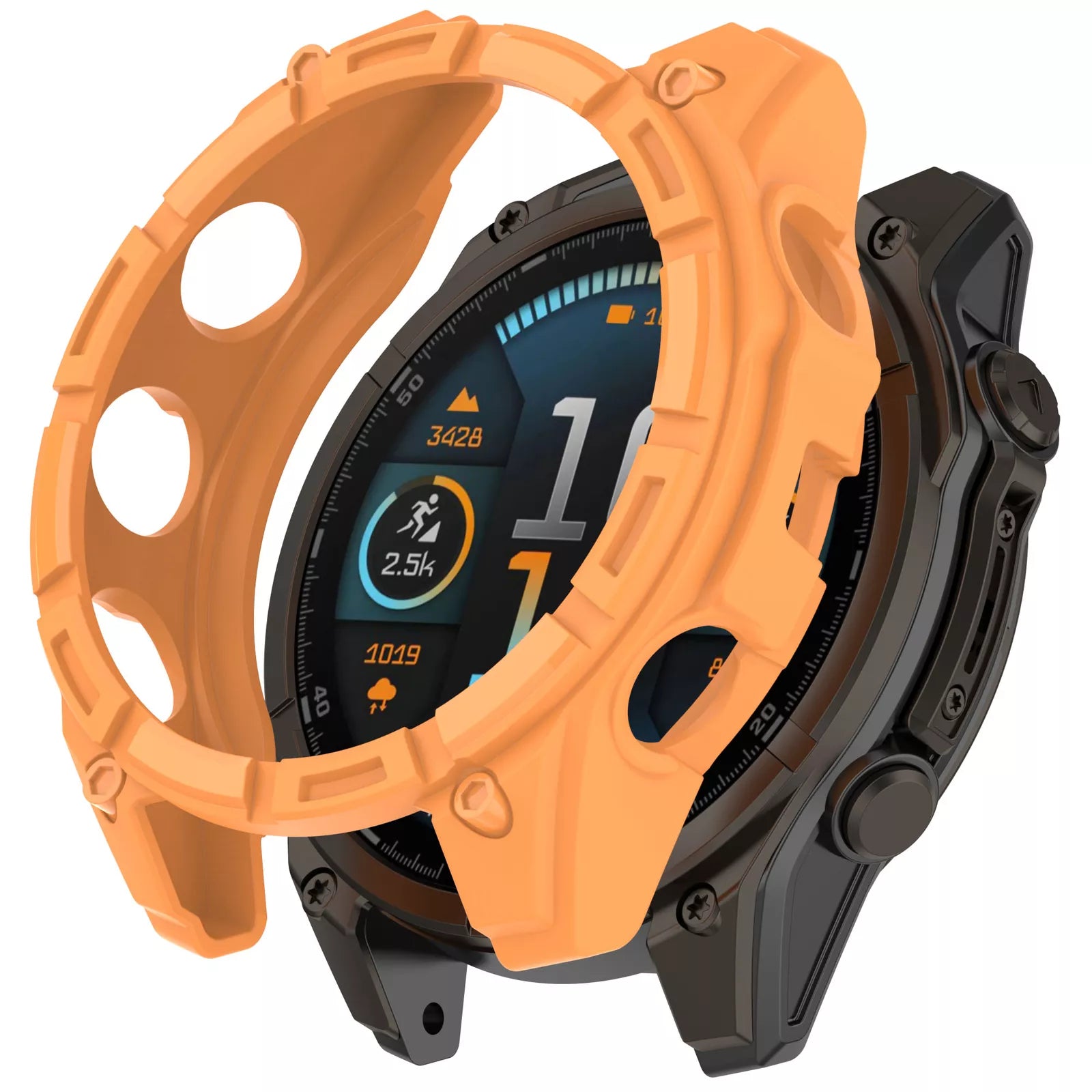 Garmin Fenix 8 - 47mm AMOLED Rugged TPU Case (Orange)