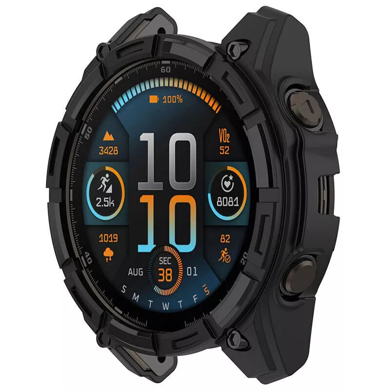 Garmin Fenix 8 - 47mm AMOLED Rugged TPU Case (Black)