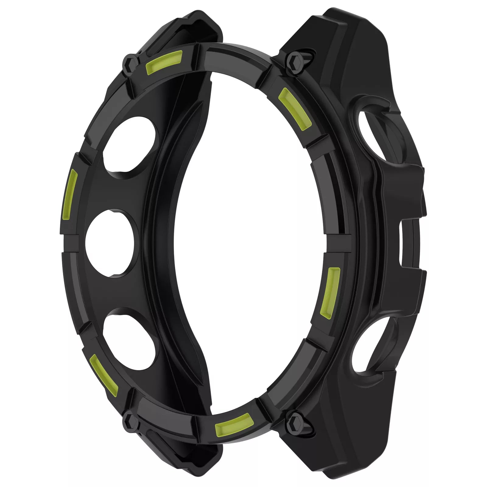 Garmin Fenix 8 - 47mm AMOLED Rugged TPU Case (Black/Green)