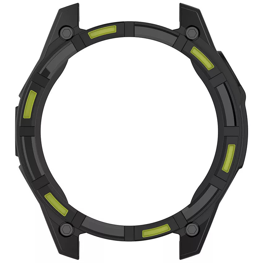 Garmin Fenix 8 - 47mm AMOLED Rugged TPU Case (Black/Green)