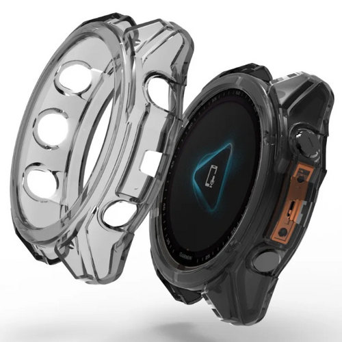 Garmin Fenix 8 - 47mm TPU Case (Transparent-Black)