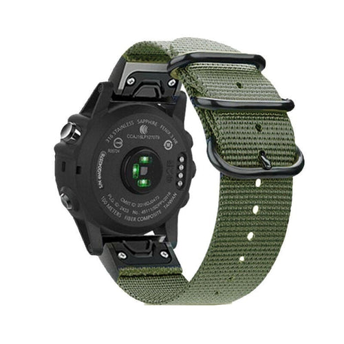 Garmin Quatix 8 - 47mm Nylon Strap with Buckle (Green)