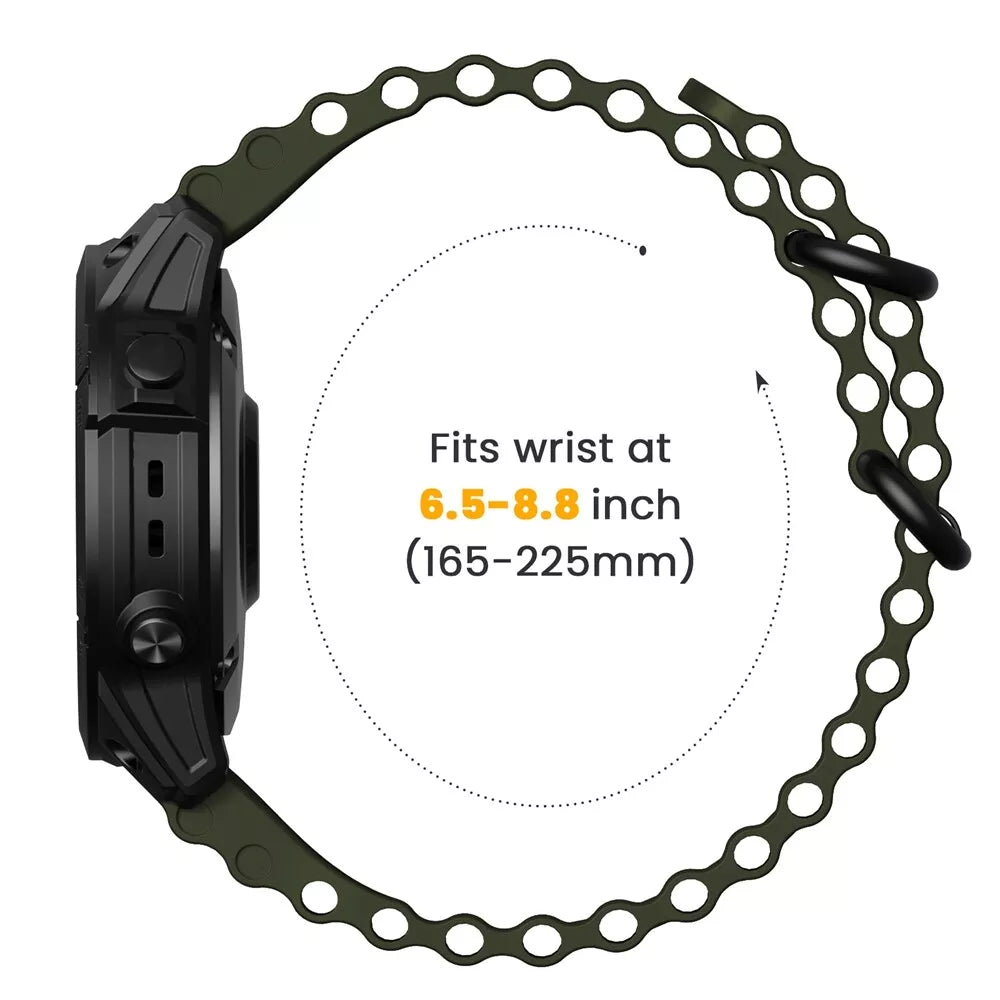 Garmin Fenix 47mm Ocean Strap (Army Green) - Main Image