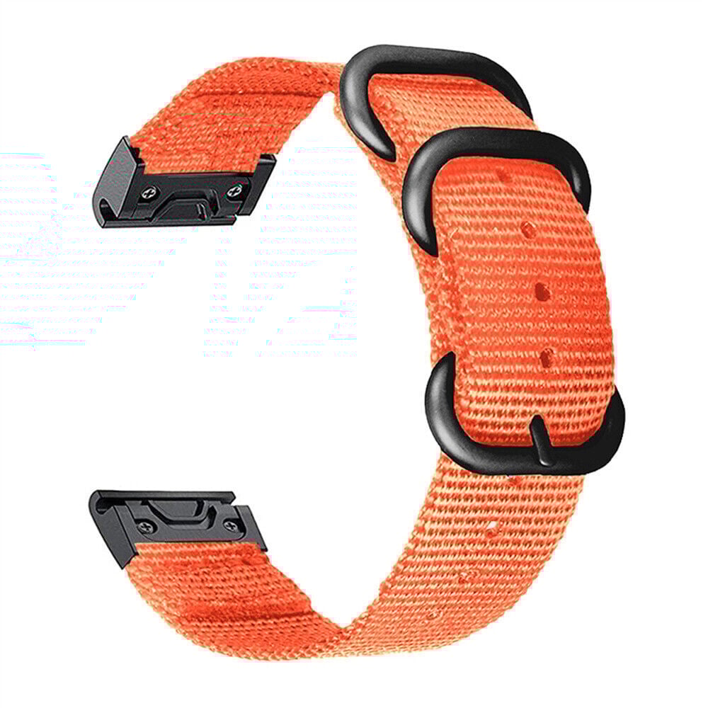 Garmin Forerunner 945 Nylon Strap with Buckle (Orange)