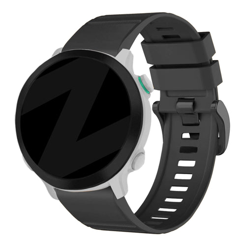Bandz Garmin Descent MK1 Buckled Silicone Strap (Black)