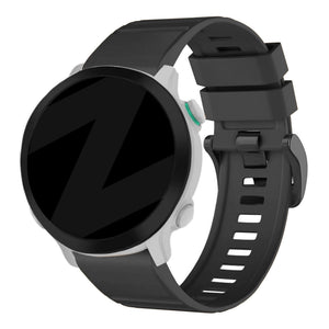 Bandz Garmin Forerunner 970 Buckled Silicone Strap (Black)