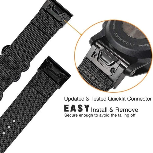 Garmin Instinct Nylon Buckle Strap (Black)