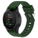 Garmin Fenix 7 Glossy Silicone Strap (Army Green)