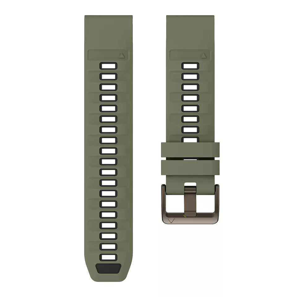 Garmin Fenix 5x/6x Sport Strap with Buckle (Olive/Black)