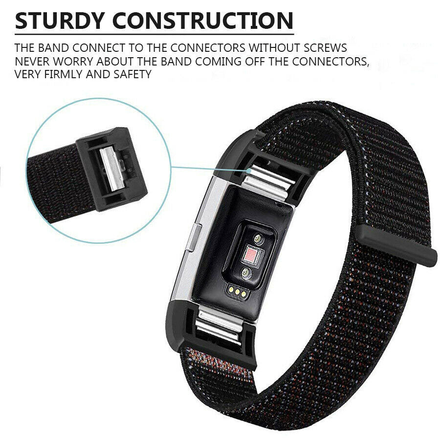 Fit-power Cinturino di ricambio sportivo morbido e regolabile per Fitbit Charge 2, motivo B, misura piccola Fit-power Cinturino di ricambio sportivo morbido e regolabile per Fitbit Charge 2, motivo B, misura piccola