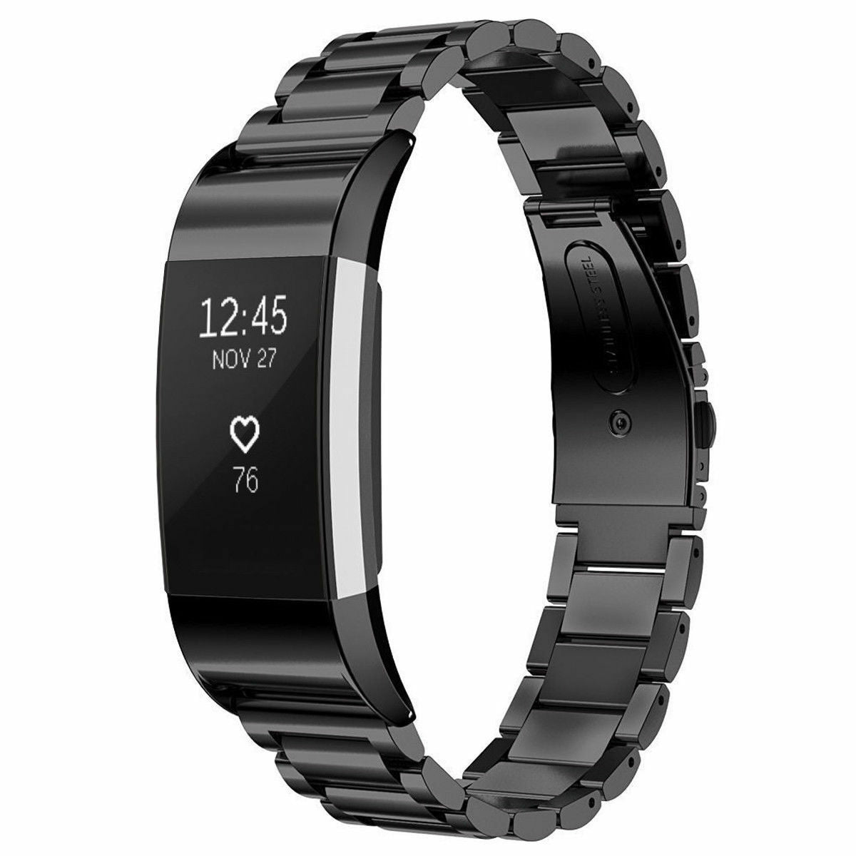 Fitbit steel band sale