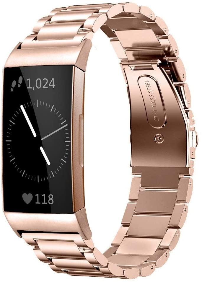 Fitness Tracker Fitbit Charge Armband Rosegold Fitbit Charge Steel