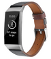 Fitbit Charge 3 Leather Women's Strap (Black)