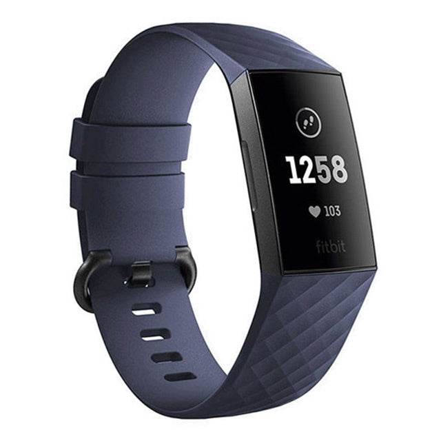 Fitbit Charge 4 Fitness Tracker - Black. Comes online with charger and 2 extra strap