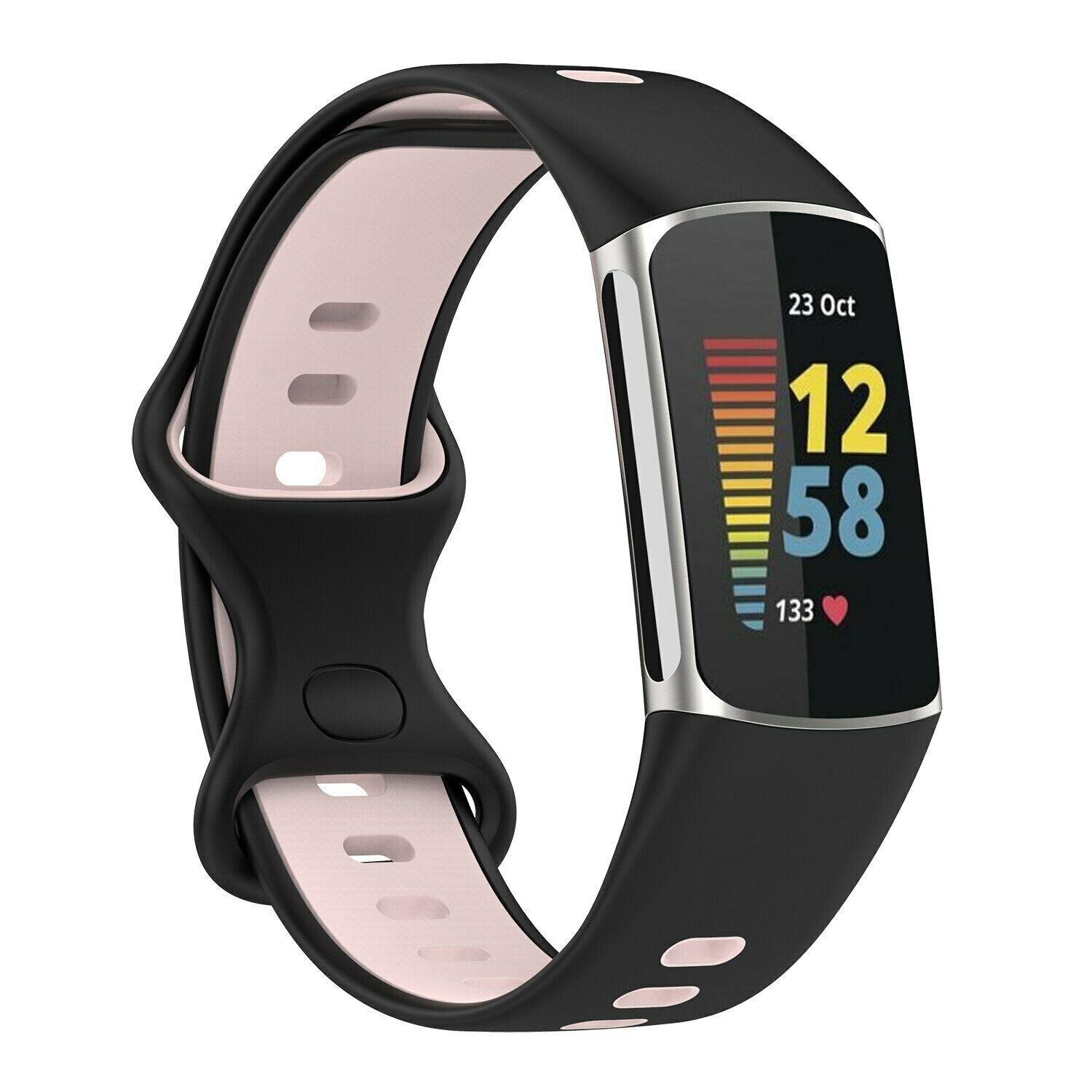 fitbit-charge-5-armband-schwarz-rosa