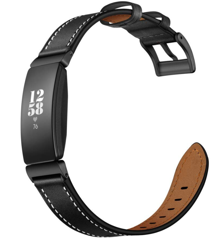 Leather strap for fitbit inspire hr sale