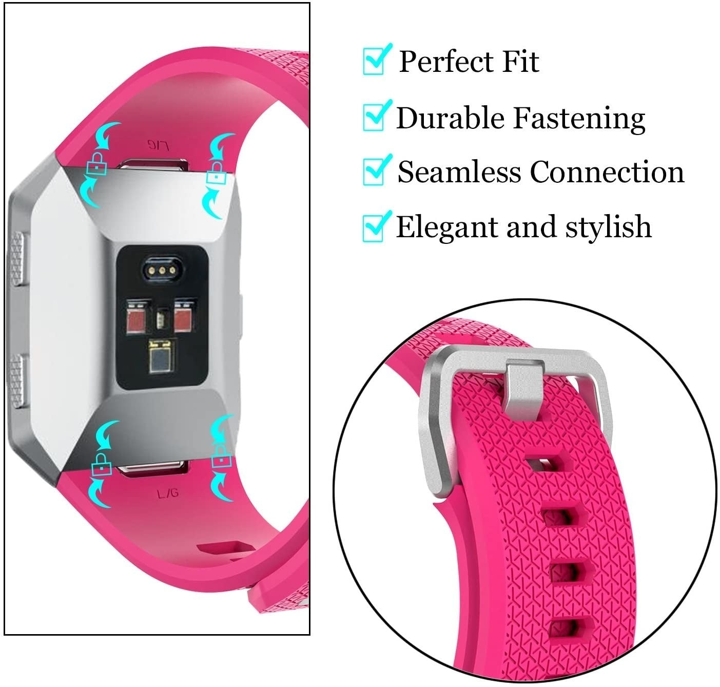 fitbit-ionic-silikonarmband-pink