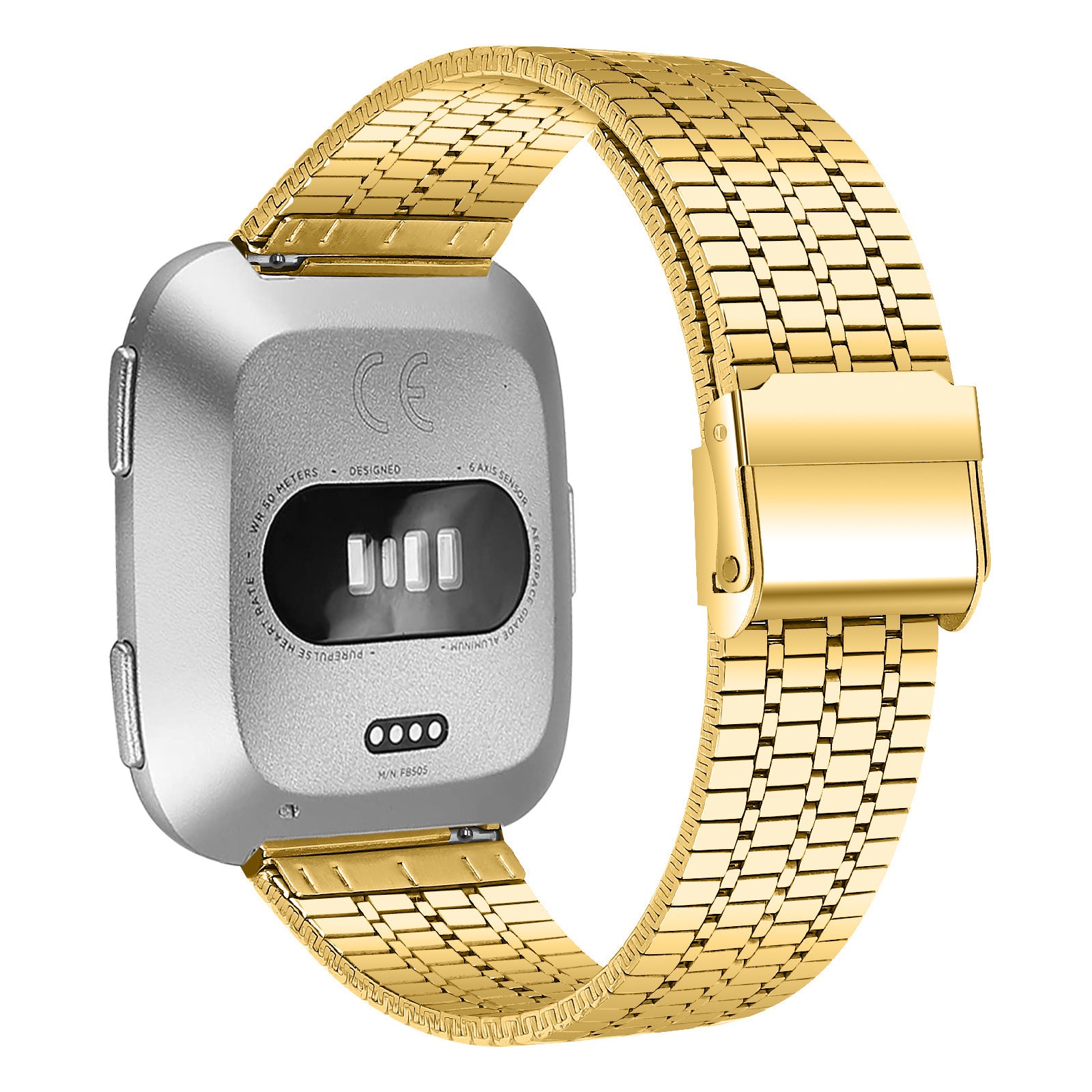 Fitbit versa gold strap sale