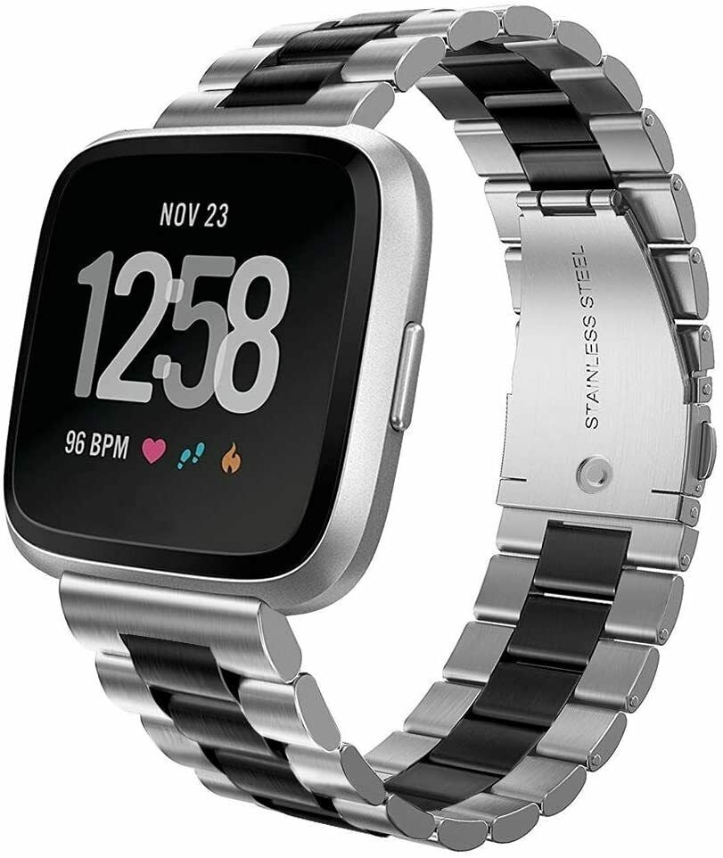 fitbit-versa-2-gliederarmband-silber-schwarz