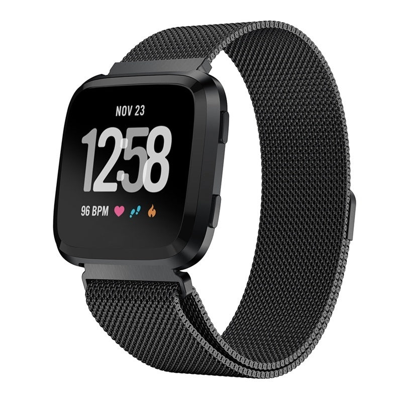Fitbit Versa/Versa Milanese Strap (Black) - Main Image