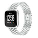 Fitbit Versa/Versa 2 Steel Strap Hexagons (Silver)